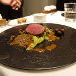 クッチーナ イタリアーナ ガッルーラ - 北海道しべちゃ「星空の黒牛」トリュフのサルサ