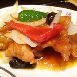 大阪王将 - 酢豚定食餃子付き1030円 