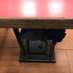 厚得福湯包麵食專賣店 - テーブル下に荷物持ち
