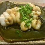 鮨処 多田 - 焼物　白子の昆布焼き