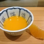 鮨処 多田 - 水菓子　蜜柑 紅まどんなと有田みかんの手絞りジュース