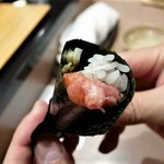 鮨処 多田 - 手巻き　爆裂ネギトロ巻き