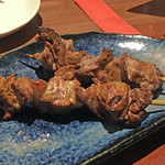 鳥勘 - 白レバー串焼き