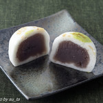 一幸庵 - 織部薯蕷（断面）