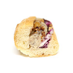 ブーランジェリー ミヤナガ - 自家製鶏パテサンドの断面 '16 3月中旬