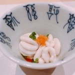 鮨 竜介 - 2016.12.  白子の湯引き