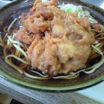 弥生軒 6号店 - 唐揚げ1・蕎麦×大盛り=\400