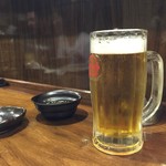 Sumibiyakiniku Yamamoto - オリオンビール美味しい！とまらない♪