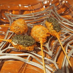 ステラ - 鶏の紫蘇巻、紫芋