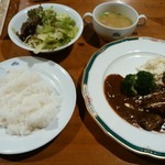 アルバトロス - 牛すね肉煮込みセット1300円