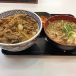 Yoshinoya - 牛丼大盛り・豚汁・キムチ