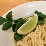Japanese Soba Noodles 蔦 - ライムとパクチー