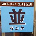 Raamen Kagetsu Arashi - ランク(2017年1月)