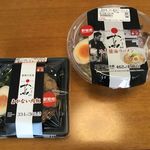 Japanese Soba Noodles 蔦 - 「冷し醤油ラーメン」498円と「まかない肉飯」360円