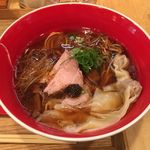 Japanese Soba Noodles 蔦 - 「ワンタン醤油Soba」1300円