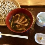 浅間 翁 - 鴨ざる（田舎そば）1370円