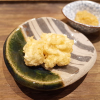 日本橋 蕎ノ字 - 昼の部おまかせ天ぷら 〆の手打ち蕎麦(3800円・外税・5%サ別)の白子