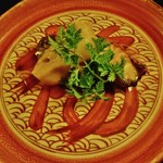 祇園 末友 - 『ブリの幽庵焼き』～!! ブリの上に、辛味大根おろし、チャービル添え～♪( ^o^)ﾉ