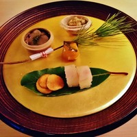 祇園 末友 - 『たたきごぼうの白胡麻和え』『茶ぶりのなまこ』『金柑の蜜煮』『ヒラメのお寿司』『くわいのせんべい』～♪( ^o^)ﾉ