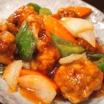 中国名菜 露天 - 日替わり 1080円 の酢豚