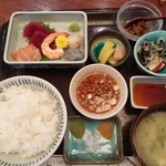 てんぷら 高七 - 天ぷら定食刺身付2160円