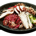 Mushroom bulgogi (beef and mushroom sukiyaki style)