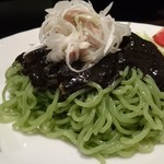 華祥 - 黒胡麻だれ冷麺 炒飯唐揚セット 800＋400円