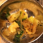 スパイス料理ナッラマナム - 青梗菜のスパイス炒め