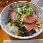 ハンバーグレストラン葦 - 葦特製牛ステーキ丼