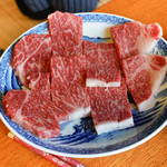 おかげ横丁 豚捨 - あみ焼きのお肉