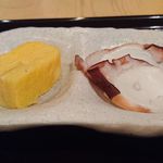 鮨 波やし - 玉子、佐島産タコ