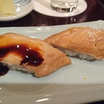 鮨 波やし - 穴子（塩）、穴子（たれ）