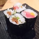 鮨 波やし - カンピョウ巻、トロタク巻
