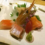 玉之湯 - 造里(金目鯛・鮪・信州サーモンなど)