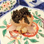 銀座 しのはら - 伊勢海老のキャビアのせ