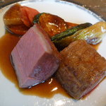 ベージュ アラン・デュカス 東京 - メイン　子羊