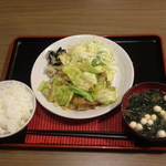 ヴィラグリル - 豚バラ肉スタミナ味噌炒め定食