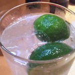 鉄板居酒屋OHANA - 柚子酎ハイ