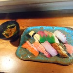 Yamaichi Sushi - おまかせ握り（1100円）2017年1月
