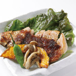 武蔵野うどん じんこ - 岩中豚のステーキ(自家製ソースで）