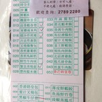 一點心 - 写真の番号を見て伝票にチェックします。