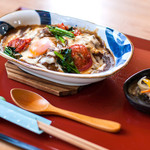 田園茶屋　いとわ - 上品なお皿で焼きカレー。エレガントにイタダキマス♪