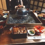 上村うなぎ屋 - おっちゃん4人で〜^^;