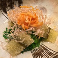 鮨　日本橋　鰤門 - 子持ち昆布と菜の花 ばちこのせ