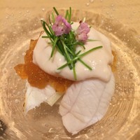鮨　日本橋　鰤門 - くえ ポン酢ジュレで