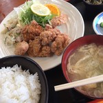 せんな里 - 竜田揚げ定食（800円）★★★☆☆