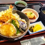 Oshokujidokoro Maeda - ﾗﾝﾊﾟｽ特別天丼ｾｯﾄ500円☆1/12