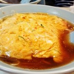 大弘軒 - 今日は天津麺、マイレビュさん天津麺からの天津丼やりたかったんだけどお腹いっぱいになっちゃった