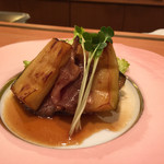 あ利 - 牛肉と茄子の重ね焼980円