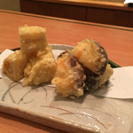 あ利 - 蓮根と椎茸の海老しんじょう580円